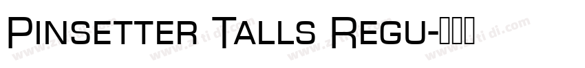 Pinsetter Talls Regu字体转换